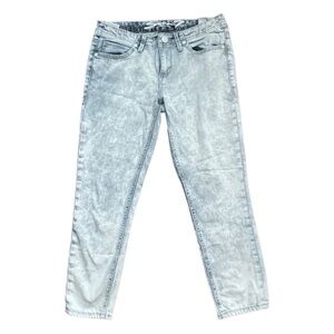 Seven7 5-Pocket Acid Washed Ankle Cropped Jeans Leggings Women’s Size 29.